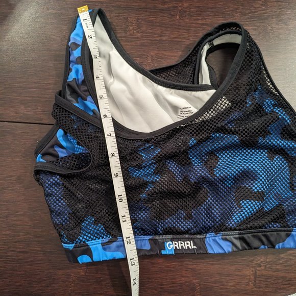 GRRRL Blue Camo Mesh Sports Bra - Picture 3 of 4